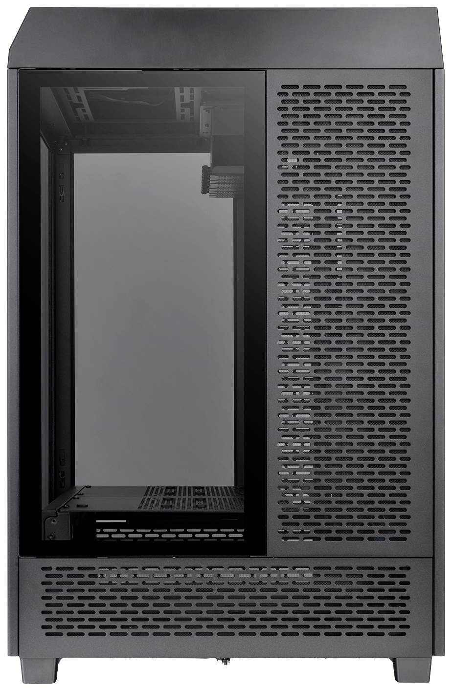 Thermaltake CA-1X1-00M1WN-00 Full Tower PC-Gehäuse Schwarz LCS Kompatibel, Seitenfenster, Für DIY Wasserkühlung geeignet, Für AIO