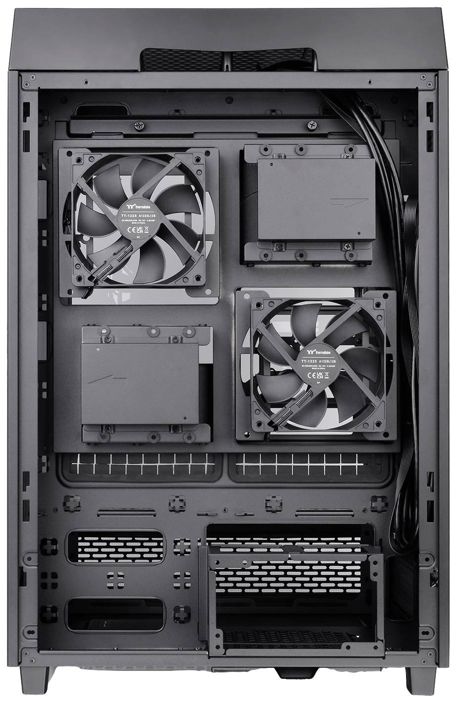 Thermaltake CA-1X1-00M1WN-00 Full Tower PC-Gehäuse Schwarz LCS Kompatibel, Seitenfenster, Für DIY Wasserkühlung geeignet, Für AIO
