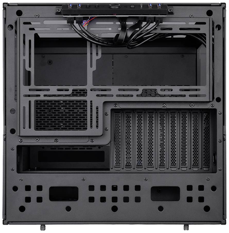 Thermaltake CA-1X1-00M1WN-00 Full Tower PC-Gehäuse Schwarz LCS Kompatibel, Seitenfenster, Für DIY Wasserkühlung geeignet, Für AIO