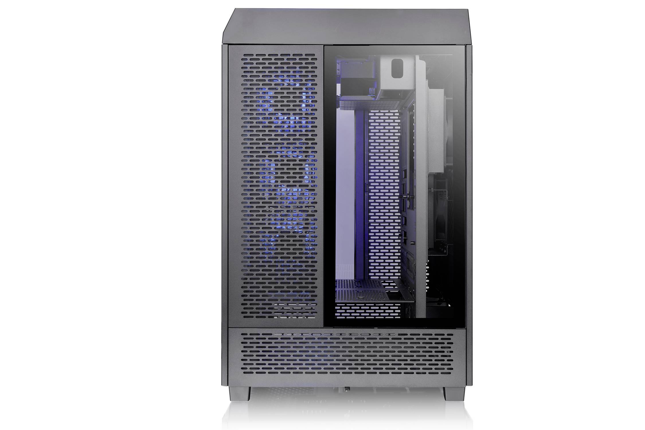 Thermaltake CA-1X1-00M1WN-00 Full Tower PC-Gehäuse Schwarz LCS Kompatibel, Seitenfenster, Für DIY Wasserkühlung geeignet, Für AIO
