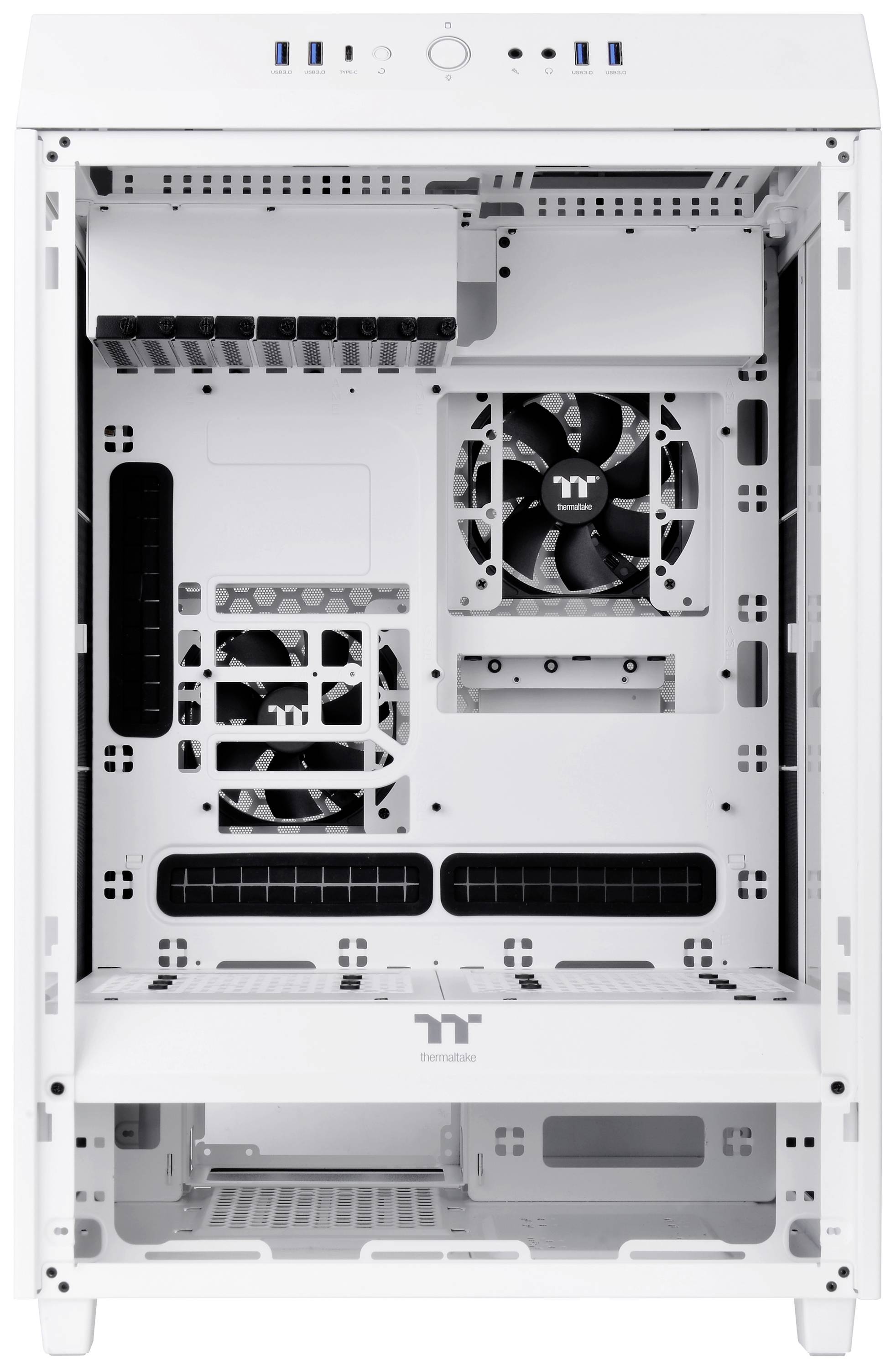 Thermaltake CA-1X1-00M6WN-00 Full Tower PC-Gehäuse Weiß LCS Kompatibel, Seitenfenster, Für DIY Was