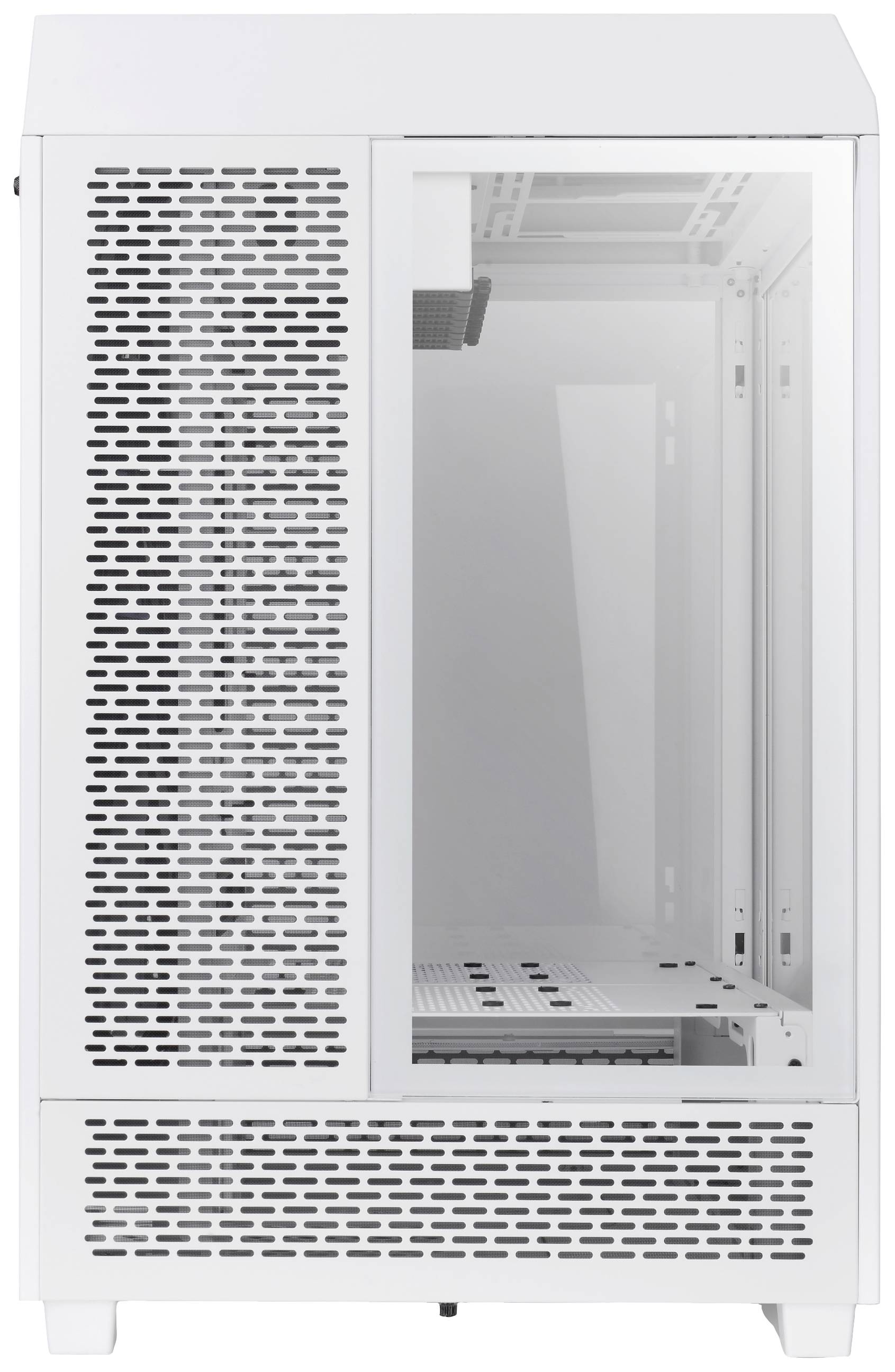 Thermaltake CA-1X1-00M6WN-00 Full Tower PC-Gehäuse Weiß LCS Kompatibel, Seitenfenster, Für DIY Wasserkühlung geeignet, Für AIO Wasserkühlung ge