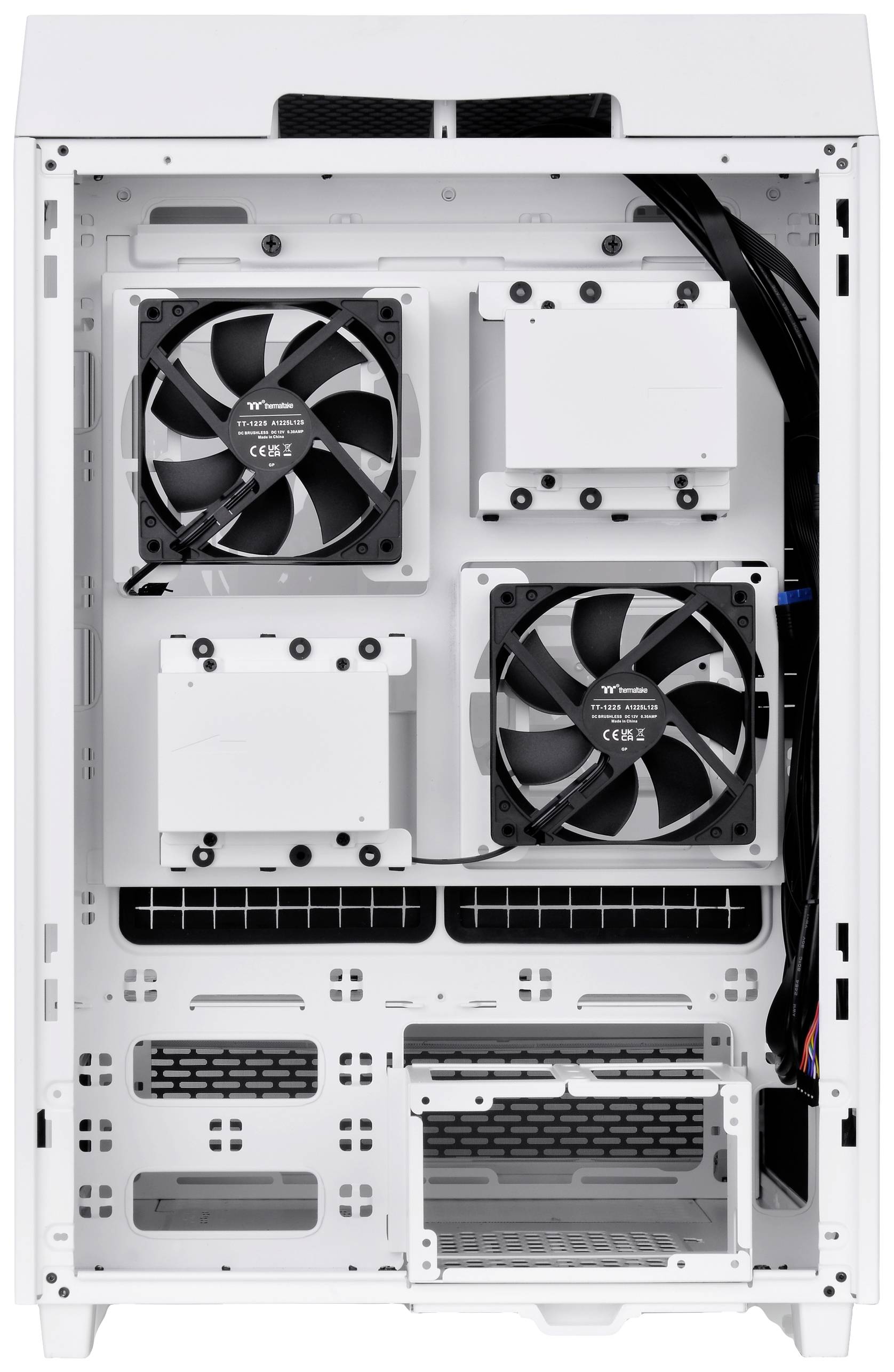 Thermaltake CA-1X1-00M6WN-00 Full Tower PC-Gehäuse Weiß LCS Kompatibel, Seitenfenster, Für DIY Wasserkühlung geeignet, Für AIO Wasserkühlung ge