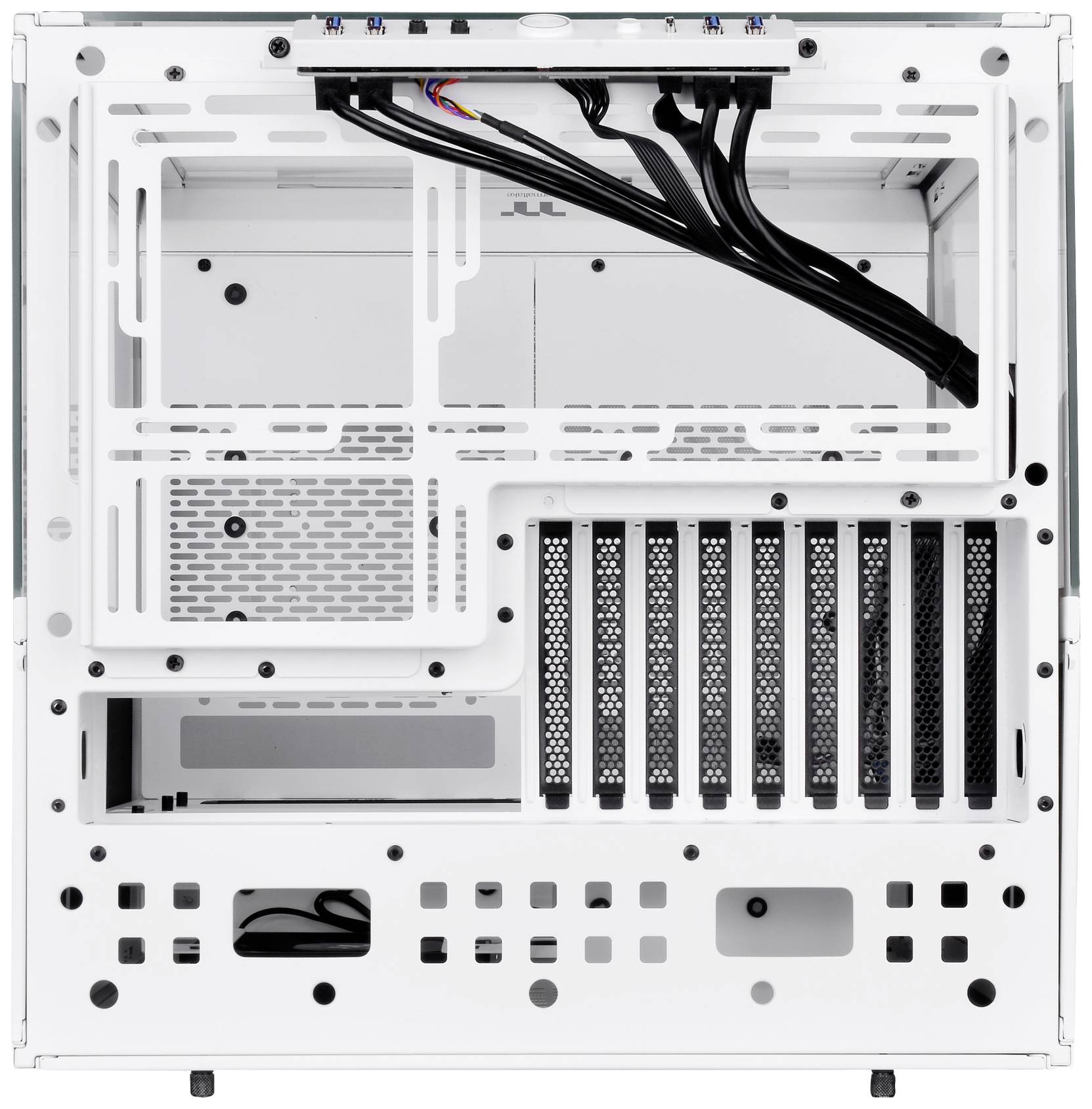 Thermaltake CA-1X1-00M6WN-00 Full Tower PC-Gehäuse Weiß LCS Kompatibel, Seitenfenster, Für DIY Wasserkühlung geeignet, Für AIO Wasserkühlung ge