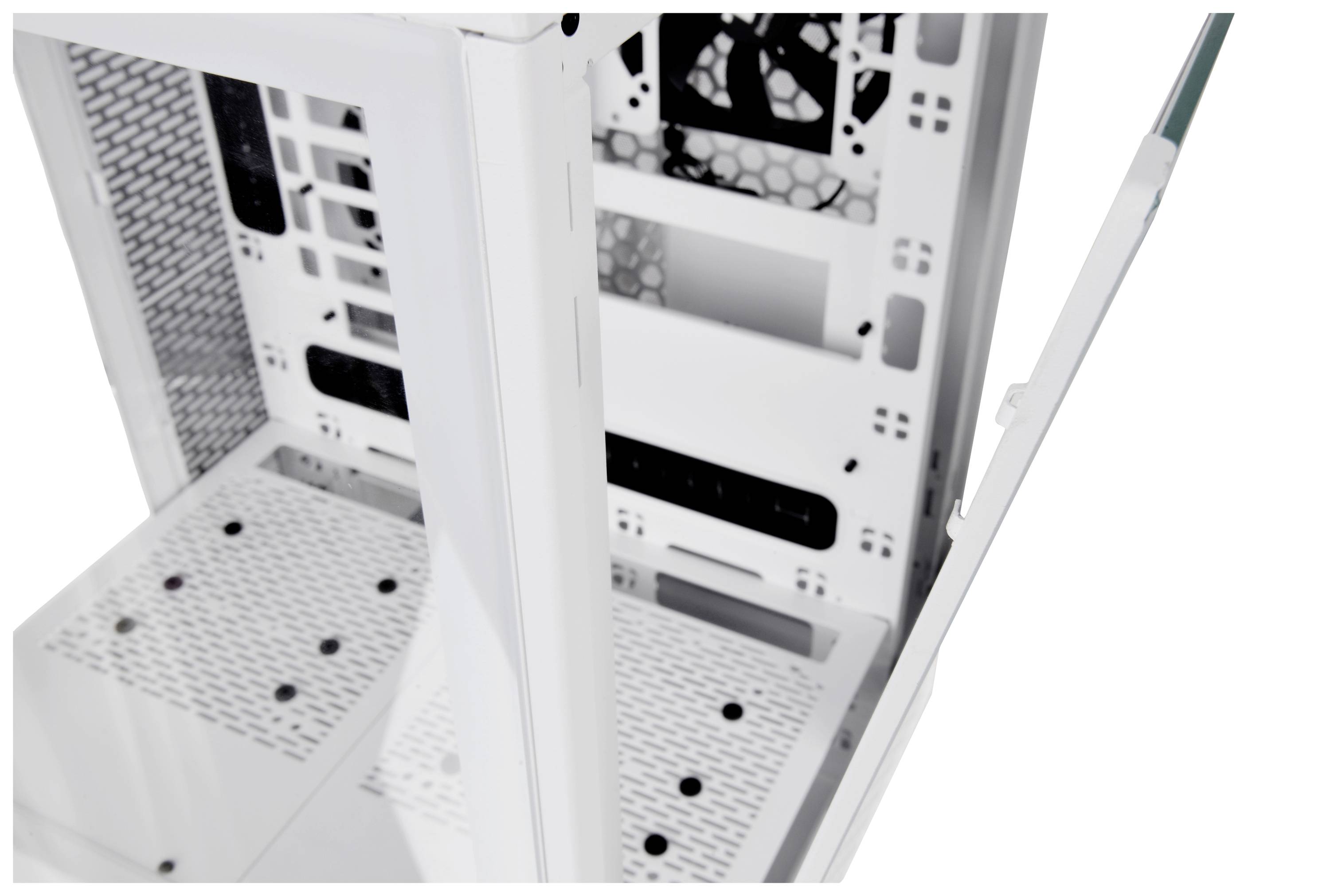 Thermaltake CA-1X1-00M6WN-00 Full Tower PC-Gehäuse Weiß LCS Kompatibel, Seitenfenster, Für DIY Wasserkühlung geeignet, Für AIO Wasserkühlung ge