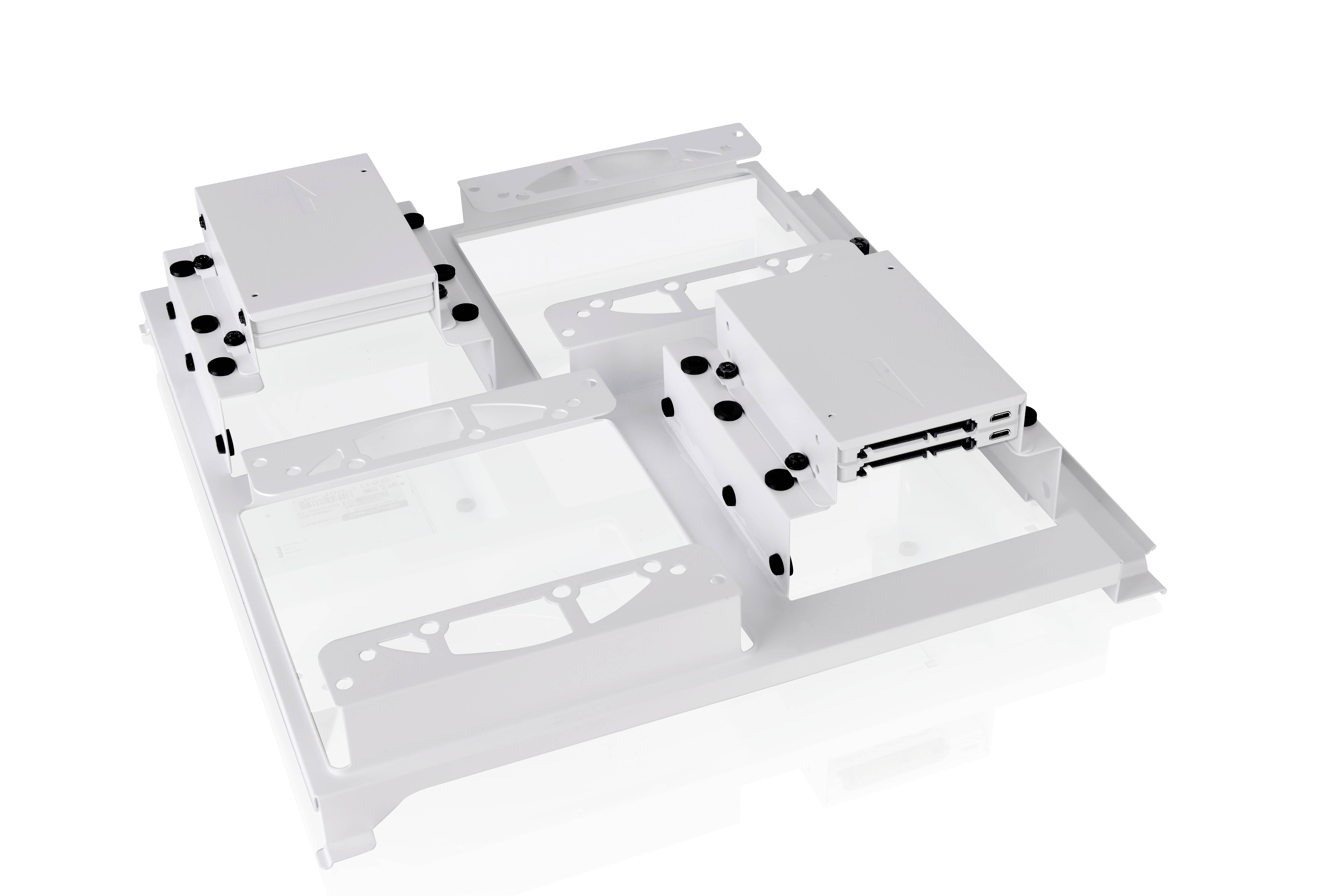 Thermaltake CA-1X1-00M6WN-00 Full Tower PC-Gehäuse Weiß LCS Kompatibel, Seitenfenster, Für DIY Wasserkühlung geeignet, Für AIO Wasserkühlung ge