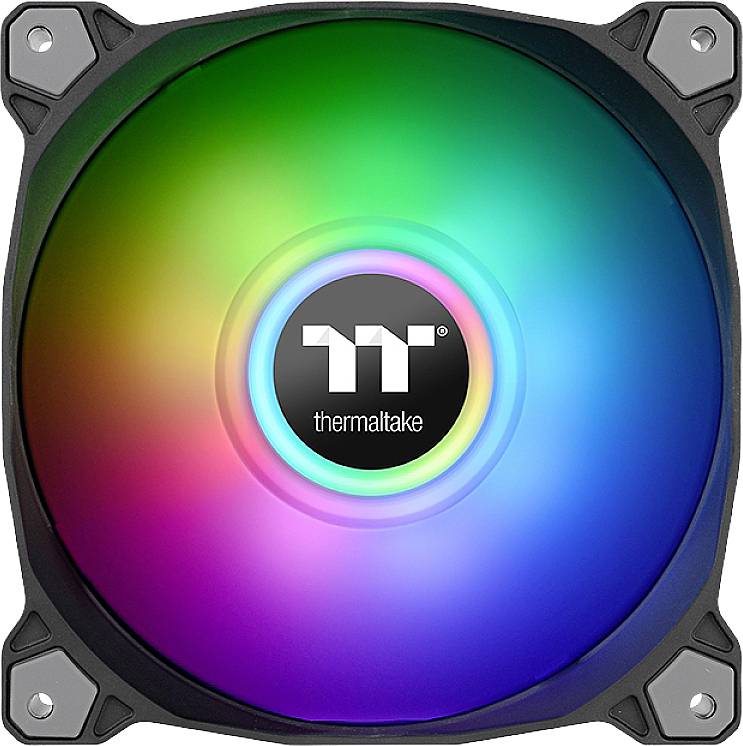 Thermaltake CL-F116-PL14SW-A PC-Gehäuse-Lüfter Schwarz (B x H x T) 190 x 56 x 143mm inkl. LED-Beleuchtung, inkl