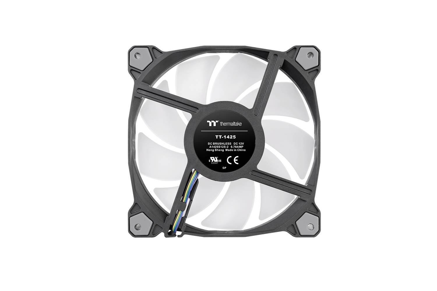 Thermaltake CL-F116-PL14SW-A PC-Gehäuse-Lüfter Schwarz (B x H x T) 190 x 56 x 143mm inkl. LED-Beleuchtung, inkl