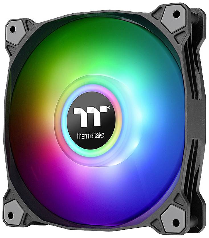 Thermaltake CL-F116-PL14SW-A PC-Gehäuse-Lüfter Schwarz (B x H x T) 190 x 56 x 143mm inkl. LED-Beleuchtung, inkl