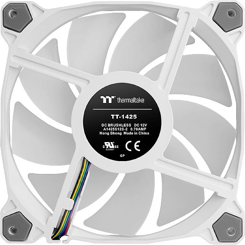 Thermaltake CL-F098-PL14SW-A PC-Gehäuse-Lüfter Weiß (B x H x T) 190 x 56 x 143mm inkl. LED-Beleuchtung, inkl