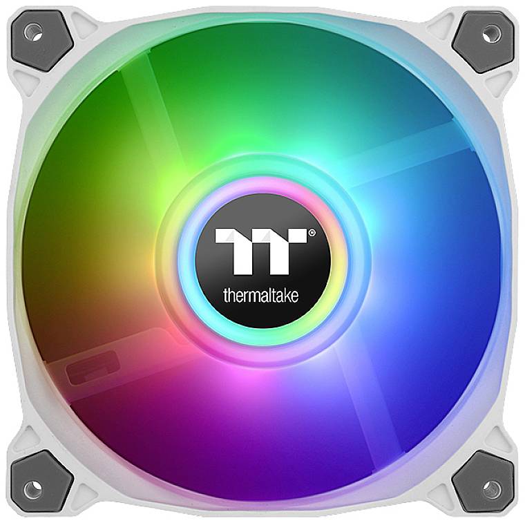 Thermaltake CL-F098-PL14SW-A PC-Gehäuse-Lüfter Weiß (B x H x T) 190 x 56 x 143mm inkl. LED-Beleuchtung, inkl