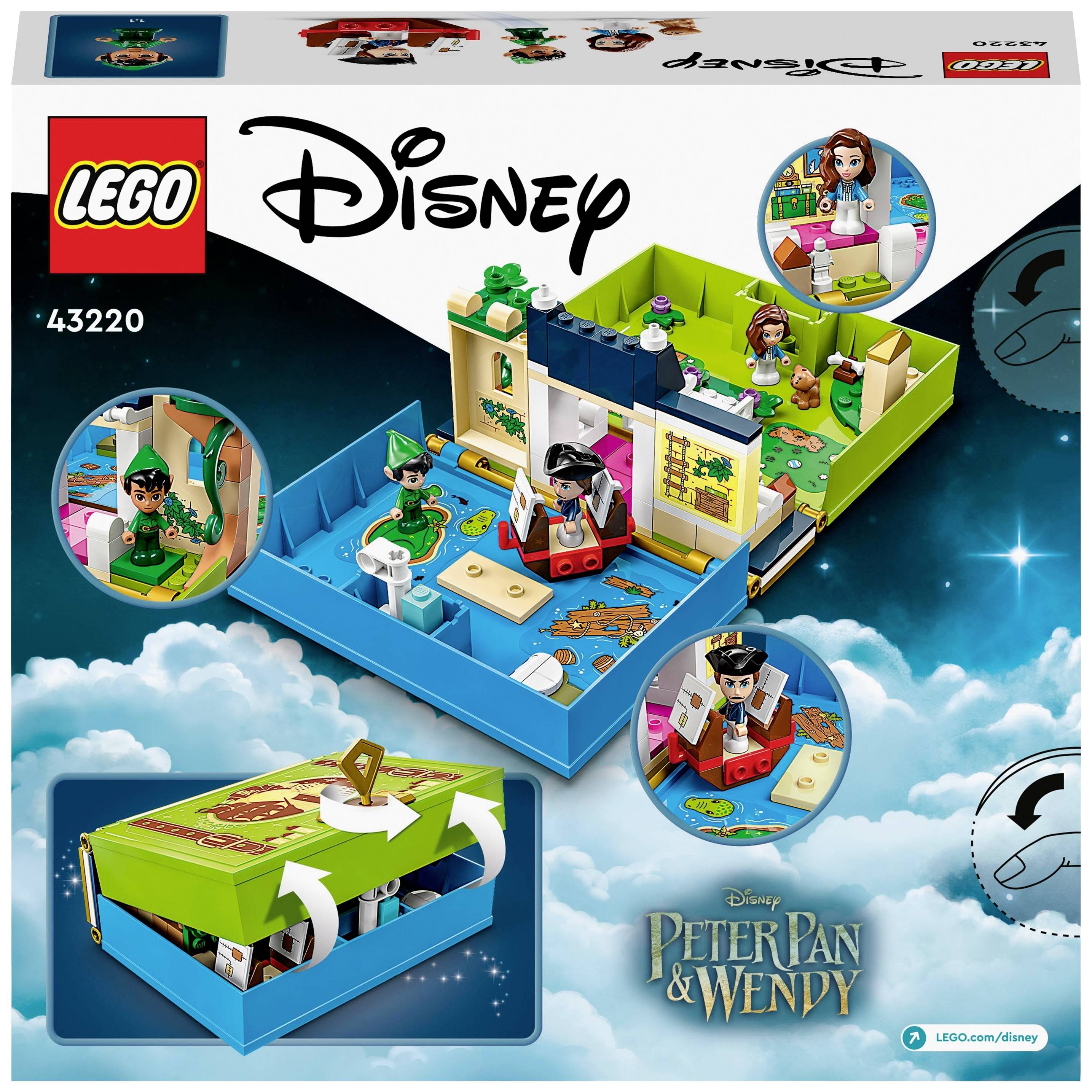 43220 LEGO® DISNEY Peter Pan & Wendy – Märchenbuch-Abenteuer