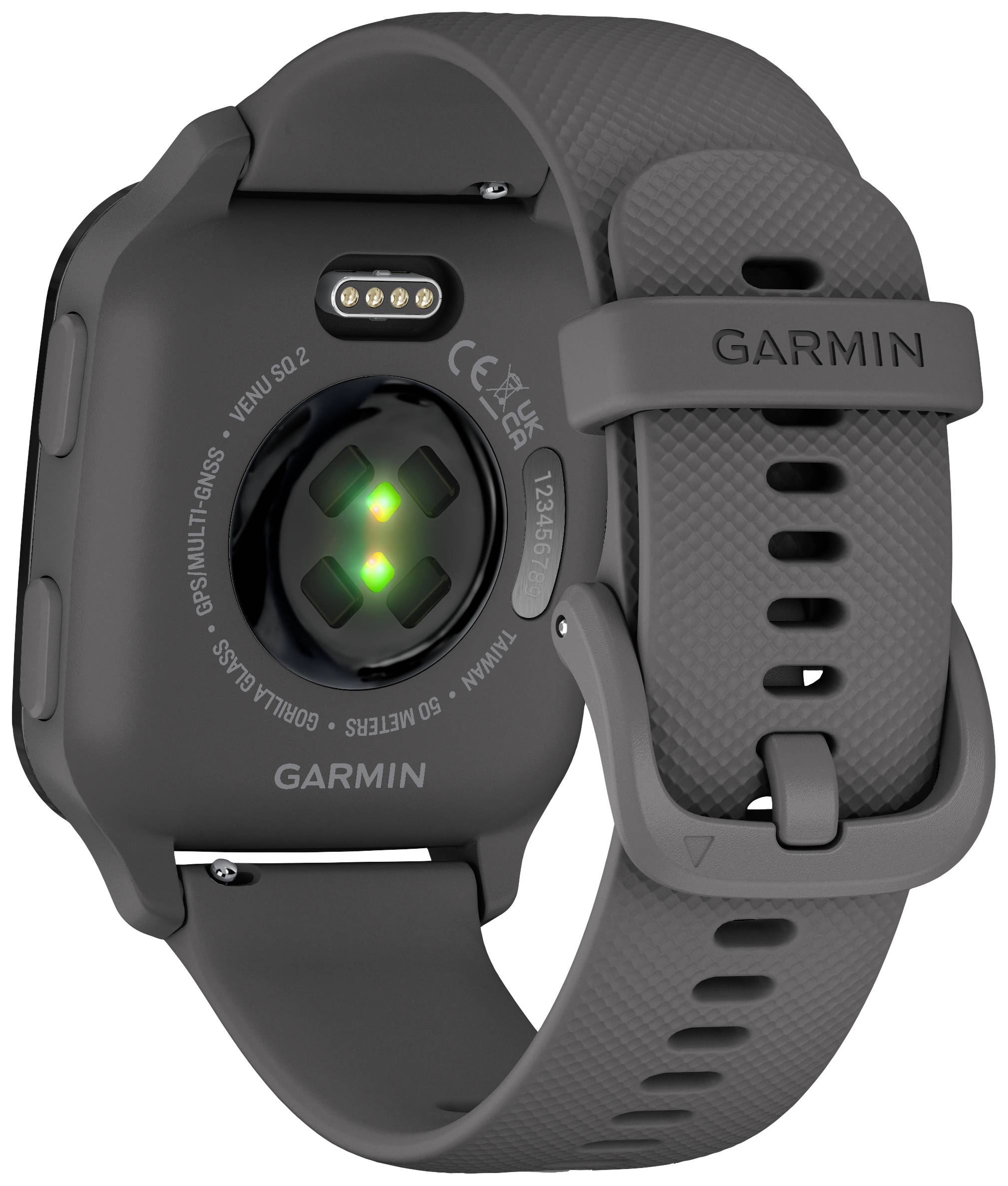 Garmin VENU® SQ 2 Smartwatch Dunkelgrau, Schiefer-Grau