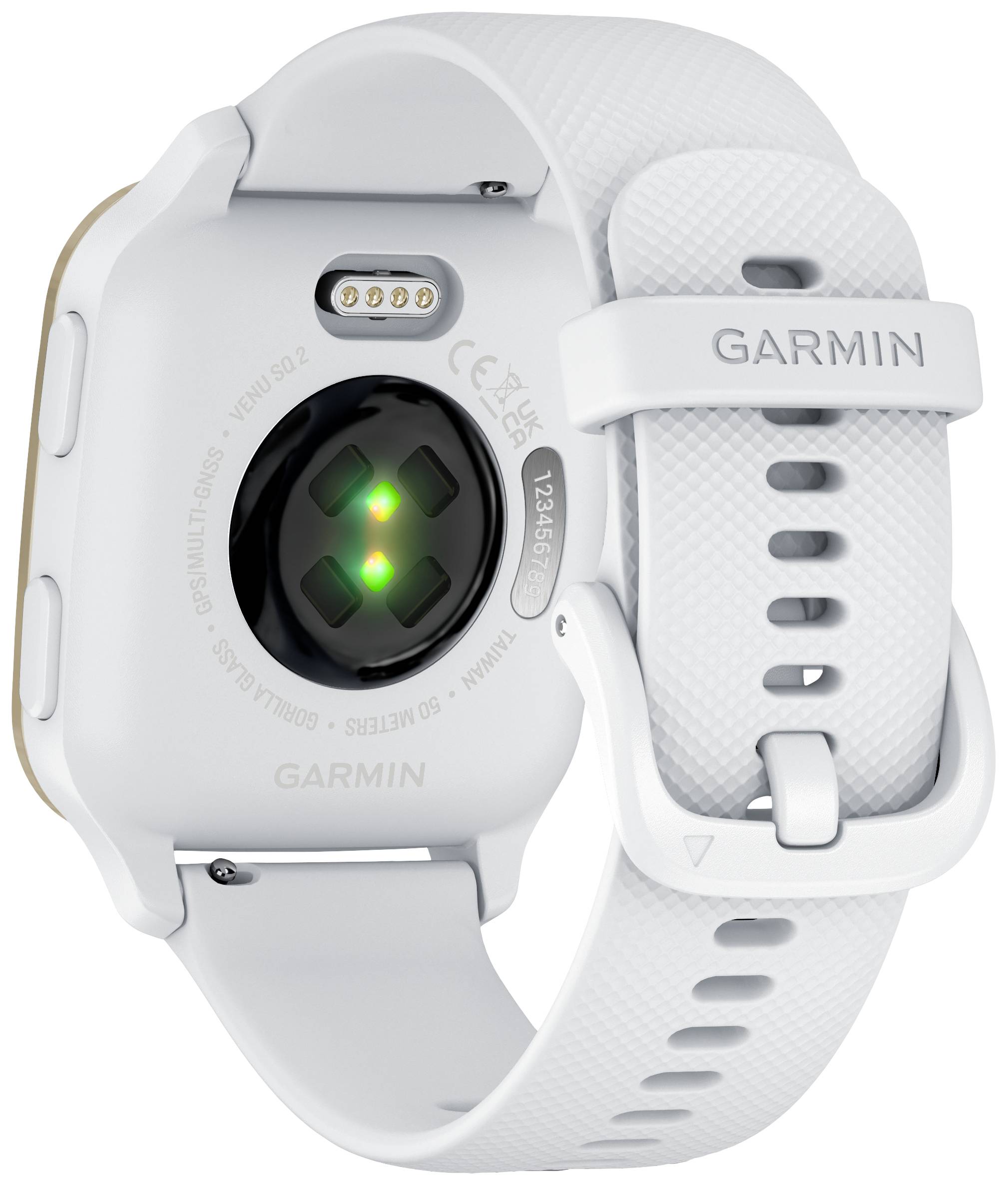 Garmin VENU® SQ 2 Smartwatch Weiß, Creme