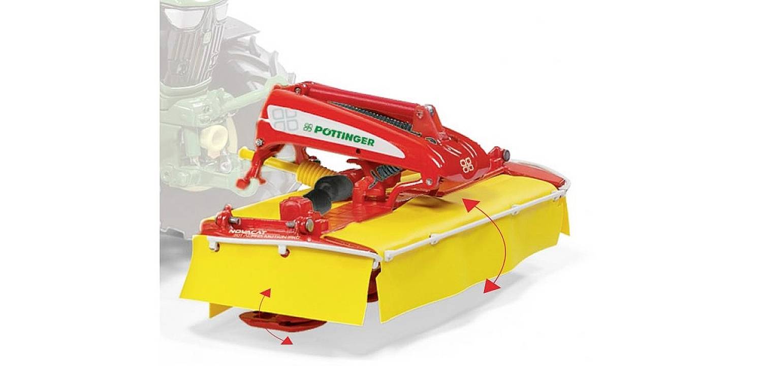 Wiking 077862 Spur 1 Landwirtschafts Modell Pöttinger Frontmähwerk Novacat