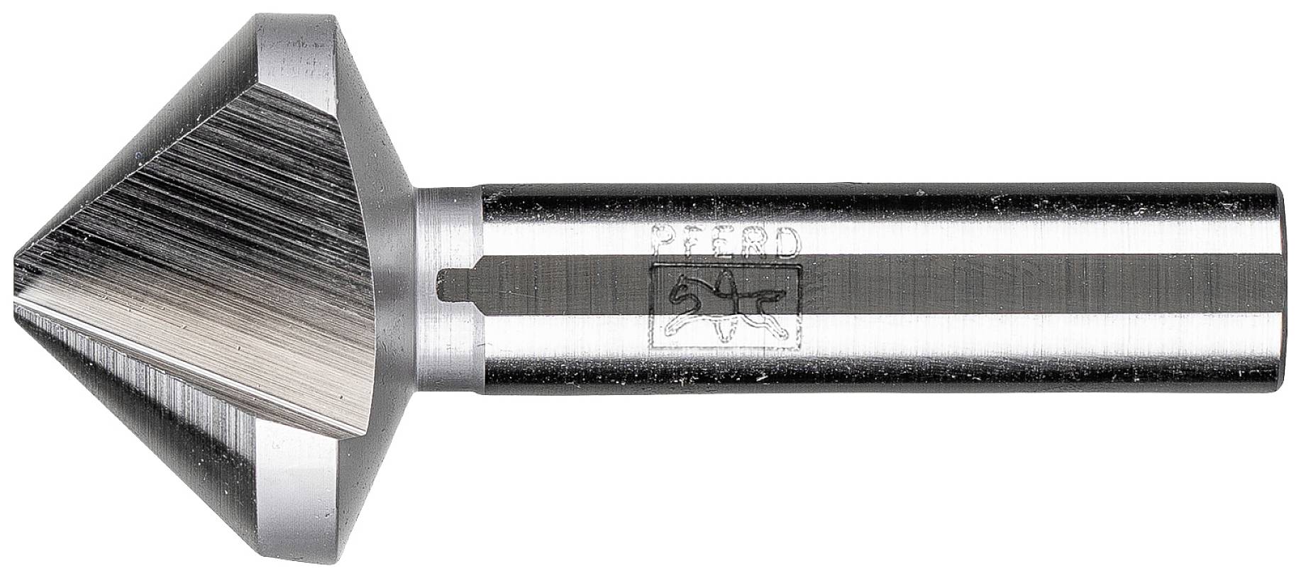 Metallbohrer mit konischem Kopf und gerader Schaft, aus glänzendem Stahl gefertigt, für präzise und vielseitige Bohrarbeiten.