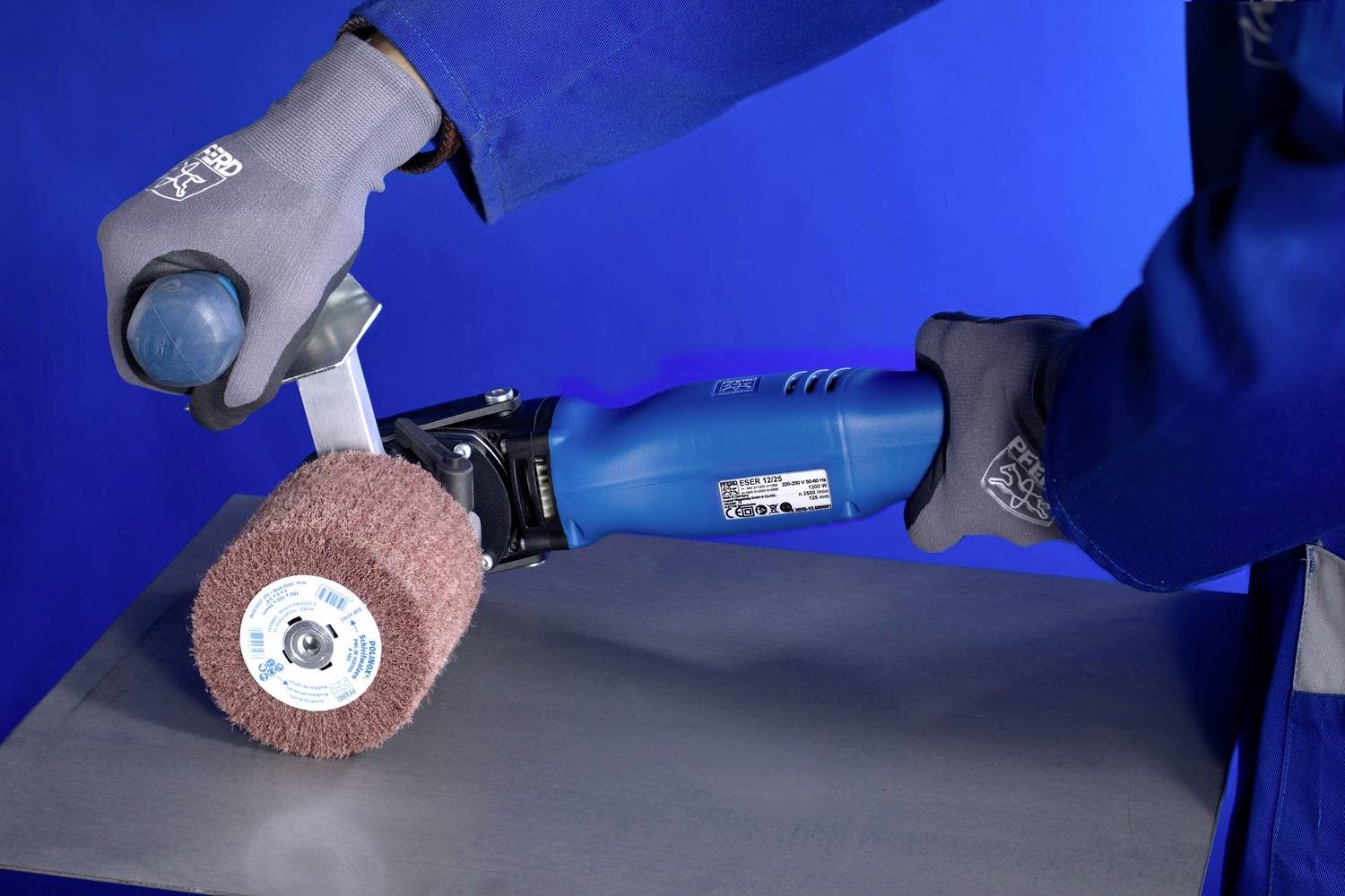 PFERD TOOLS Satiniermaschine 83300270 ESER 12/25 230V Werkzeugaufnahme 19mm 125mm 100mm