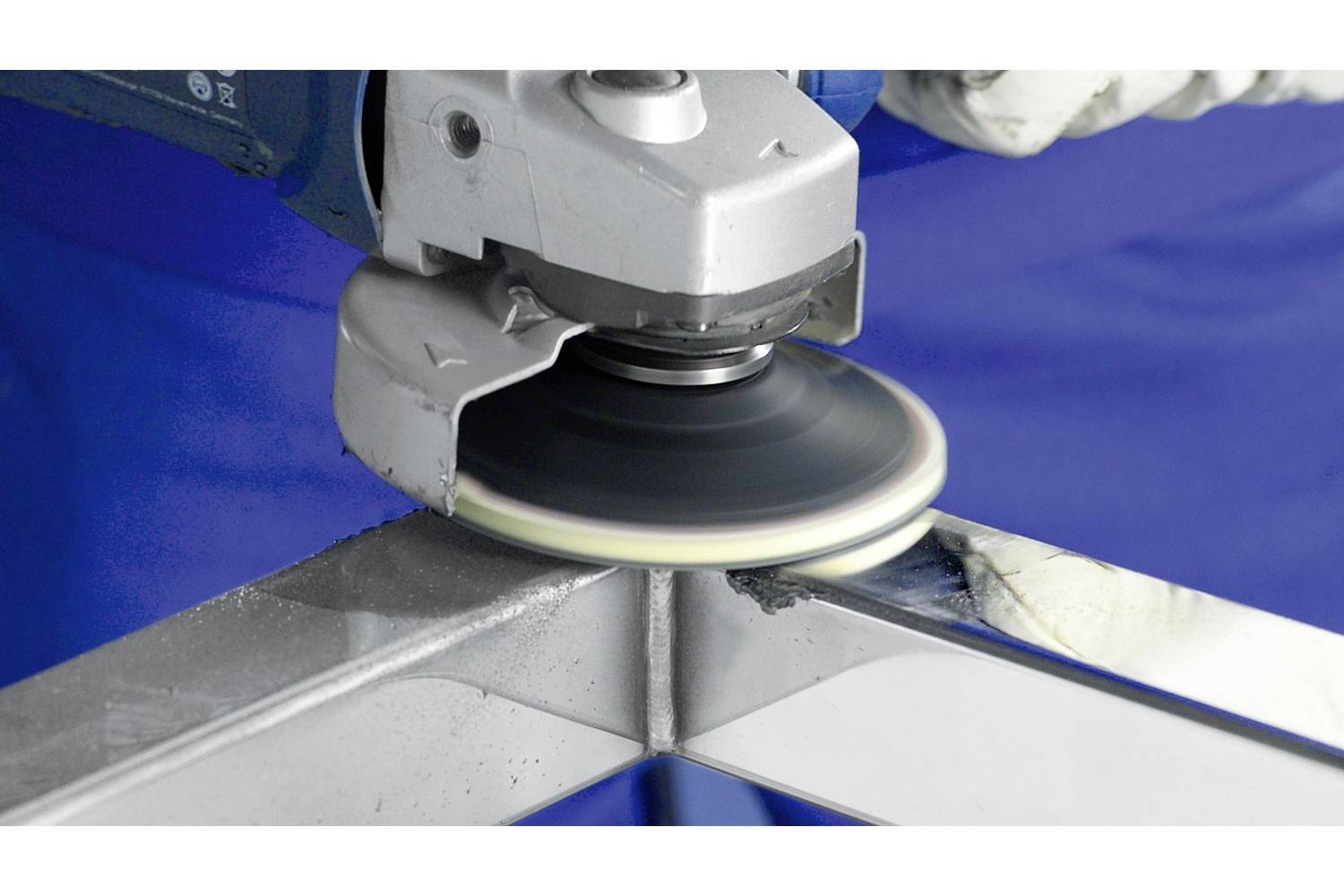 PFERD 44498028 COMBICLICK Filzronden CC-FR Ø 125mm für Vor-und Hochglanzpolitur mit Winkelschleifer Durchmesser 125mm