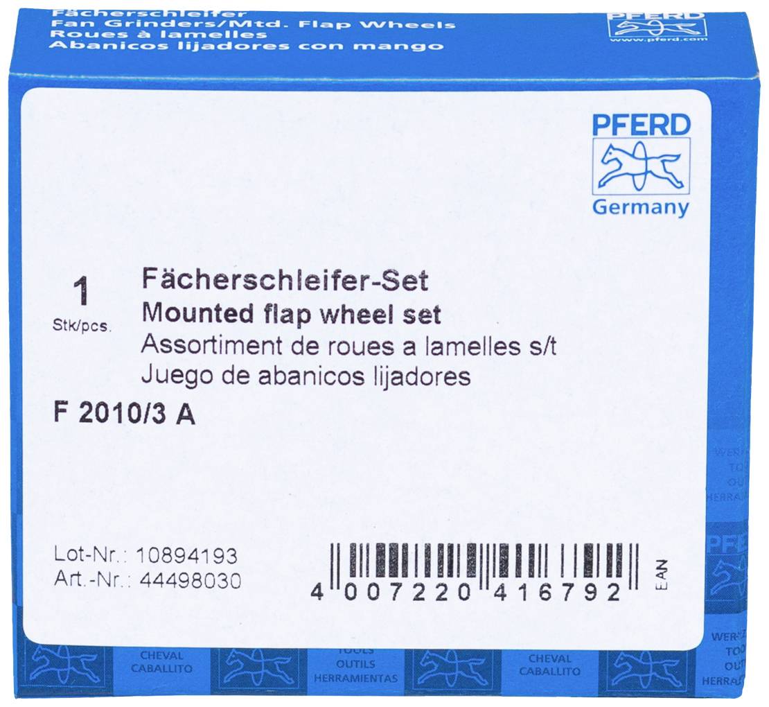 PFERD 44498030 Fächerschleifwerkzeuge SET F 2010/3A Durchmesser 20mm 1 Set