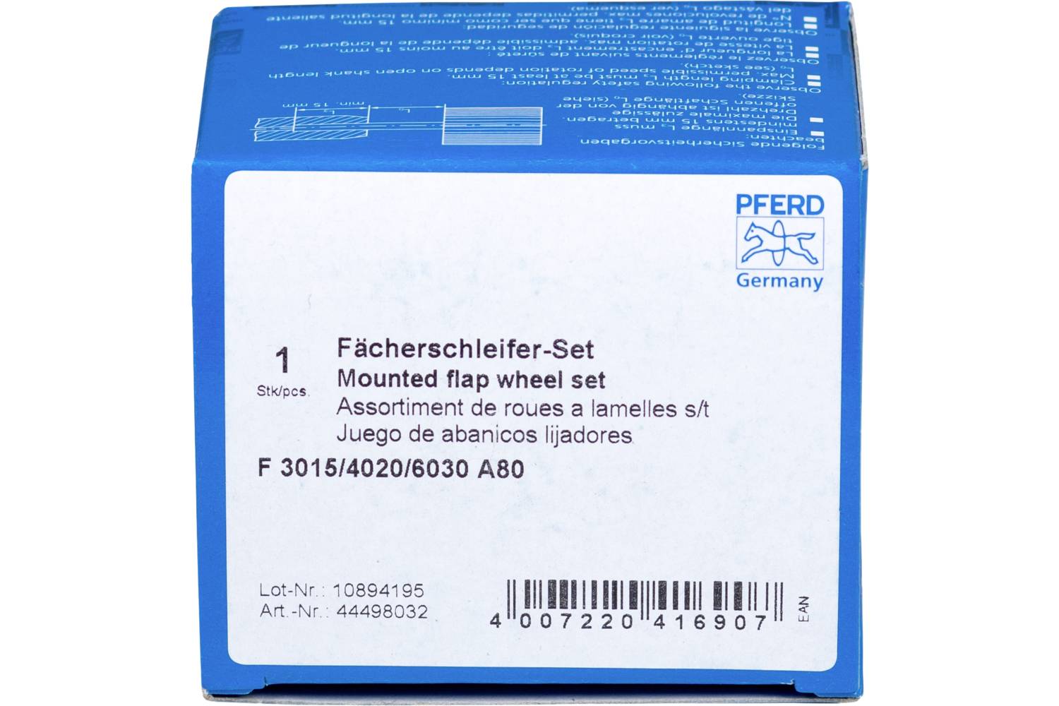 PFERD 44498032 Fächerschleifwerkzeuge SET F 3015/4020/6030A 80 1 Set