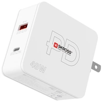 Skross Multipower Combo+ US USB Ladegerät 48 W 1x USB-A, 1x USB-C® Innenbereich Skross Multipower Combo+ US USB Ladegerät 48 W 1x USB-A, 1x USB-C® Innenbereich