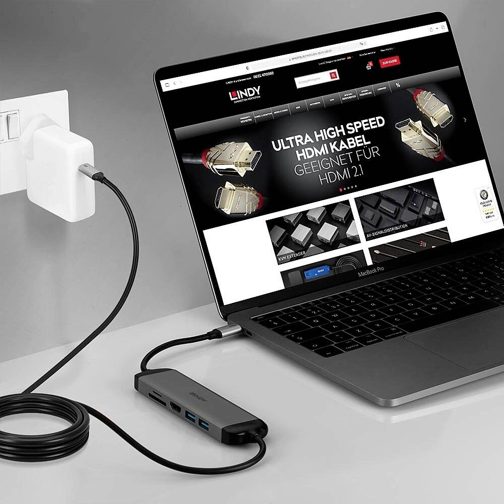 LINDY USB-C® Dockingstation 43326 Passend für Marke Dockingstations: Universal
