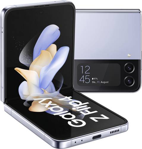 Samsung Galaxy Z Flip4 5G Smartphone 128GB 17cm (6.7 Zoll) Blau Android™ 12 Dual SIM  - Onlineshop Voelkner
