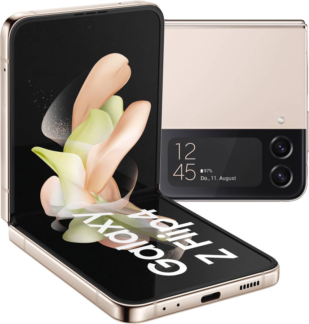 Samsung Galaxy Z Flip4 128 GB Pink, Gold 17 cm (6.7 Zoll) Smartphone