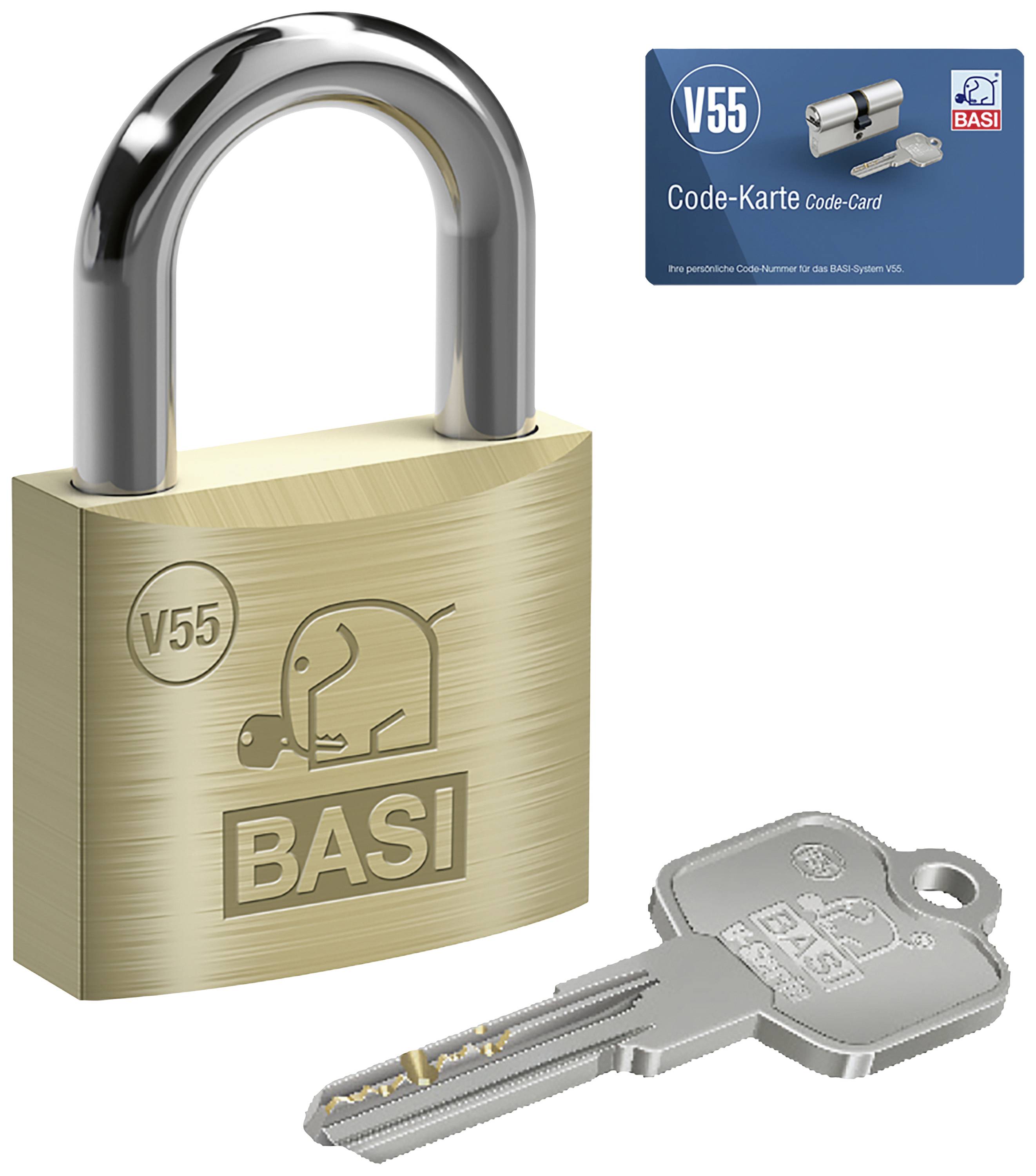 Basi VB5090-0050 Vorhängeschloss 50mm verschieden schließend Schlüsselschloss