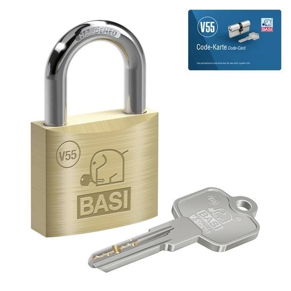 Basi VB5090-0050 Vorhängeschloss 50mm verschieden schließend Schlüsselschloss