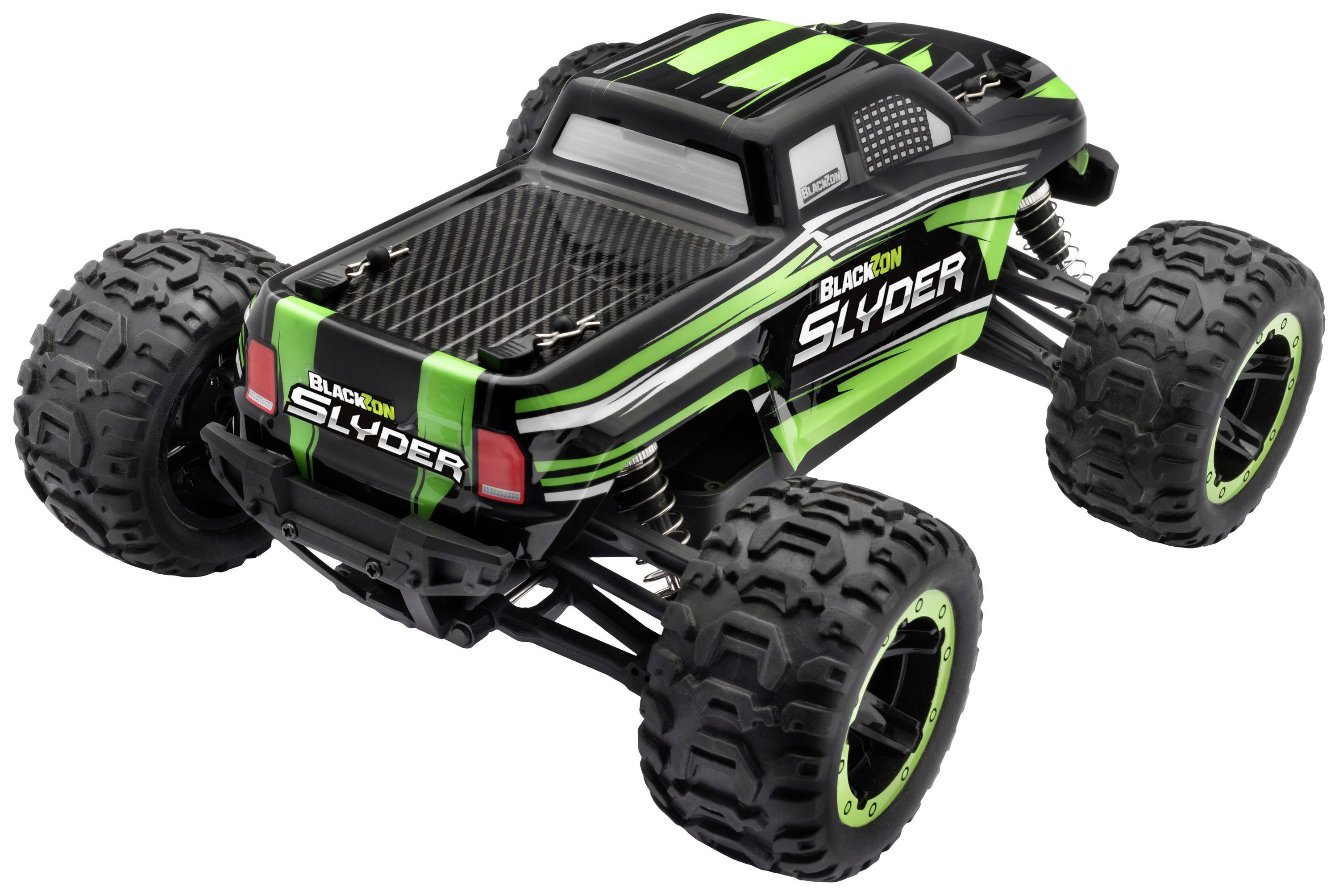 Blackzon Slyder MT 1/16 Grün Brushed 1:16 RC Modellauto Elektro Monstertruck Allradantrieb (4WD) RtR 2,4GHz