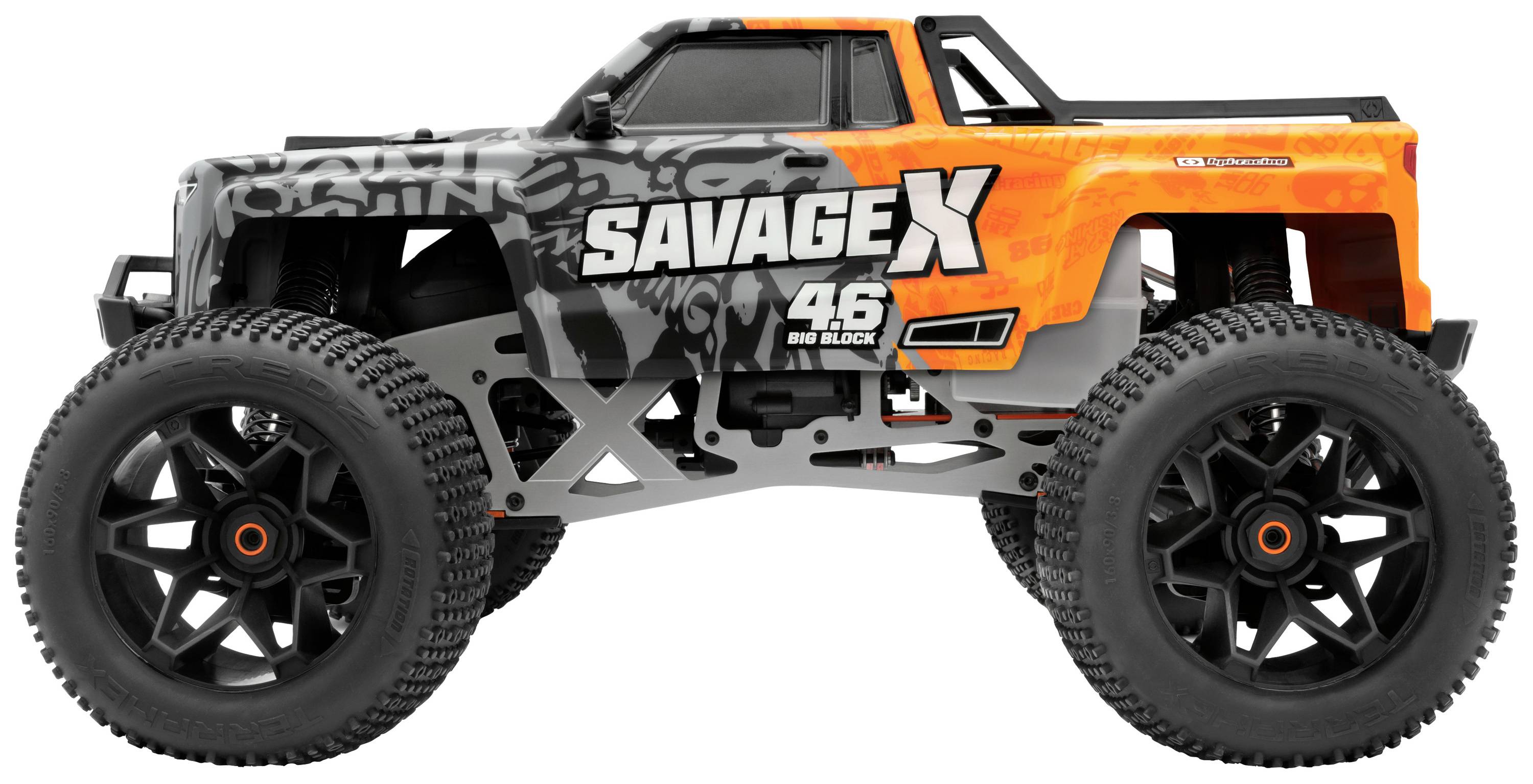 HPI Racing Savage X 4.6 GT-6 1:8 RC Modellauto Nitro Monstertruck Allradantrieb (4WD) RtR 2,4GHz