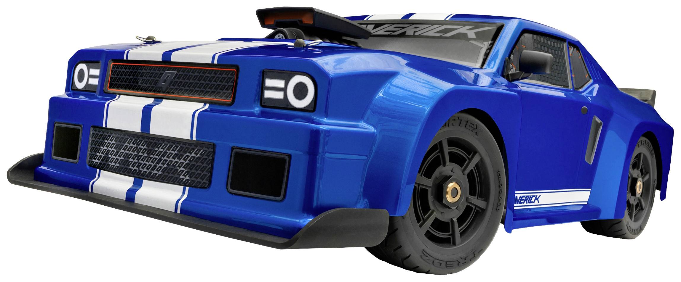 Maverick QuantumR Flux 4S 1/8 Muscle Car Blau Brushless 1:8 RC Modellauto Elektro Sportwagen Allradantrieb (4WD) RtR 2,4GHz