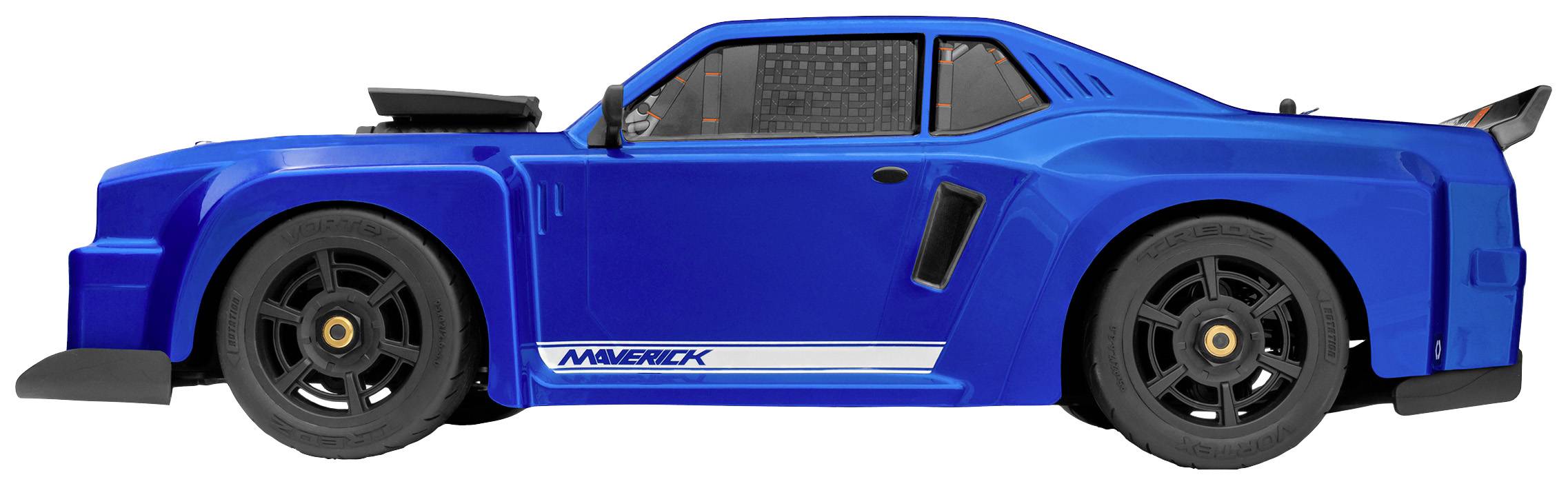 Maverick QuantumR Flux 4S 1/8 Muscle Car Blau Brushless 1:8 RC Modellauto Elektro Sportwagen Allradantrieb (4WD) RtR 2,4GHz