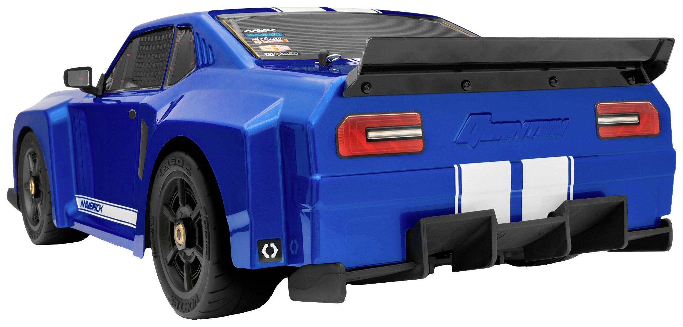Maverick QuantumR Flux 4S 1/8 Muscle Car Blau Brushless 1:8 RC Modellauto Elektro Sportwagen Allradantrieb (4WD) RtR 2,4GHz