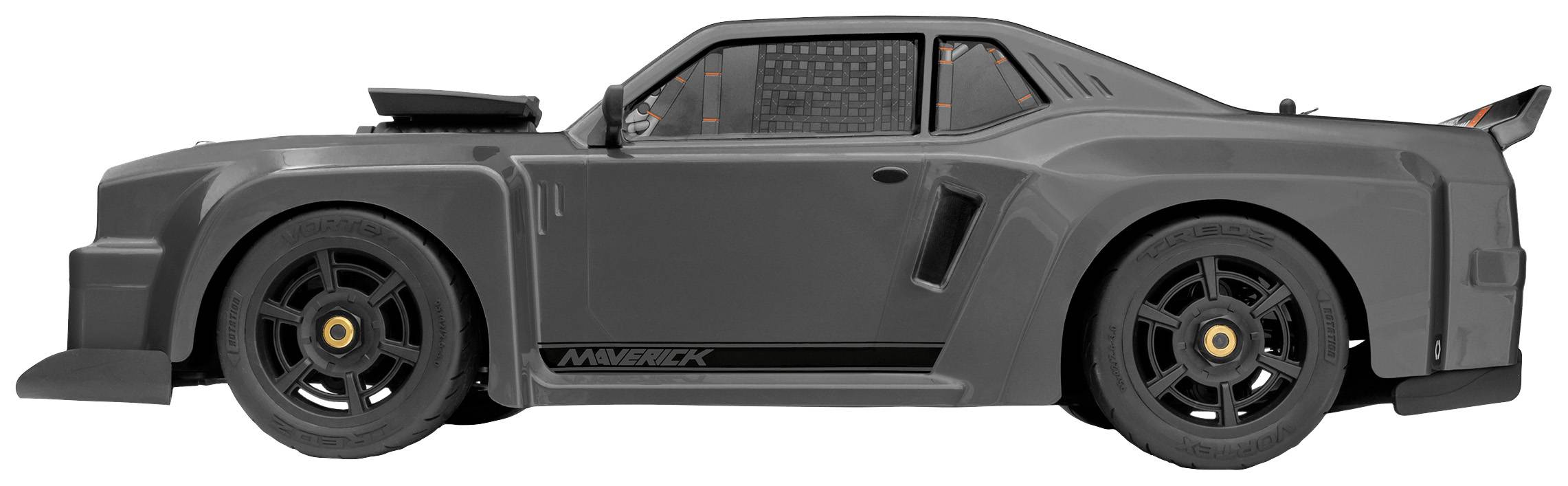 Maverick QuantumR Flux 4S 1/8 Muscle Car Grau Brushless 1:8 RC Modellauto Elektro Sportwagen Allradantrieb (4WD) RtR 2,4 GHz