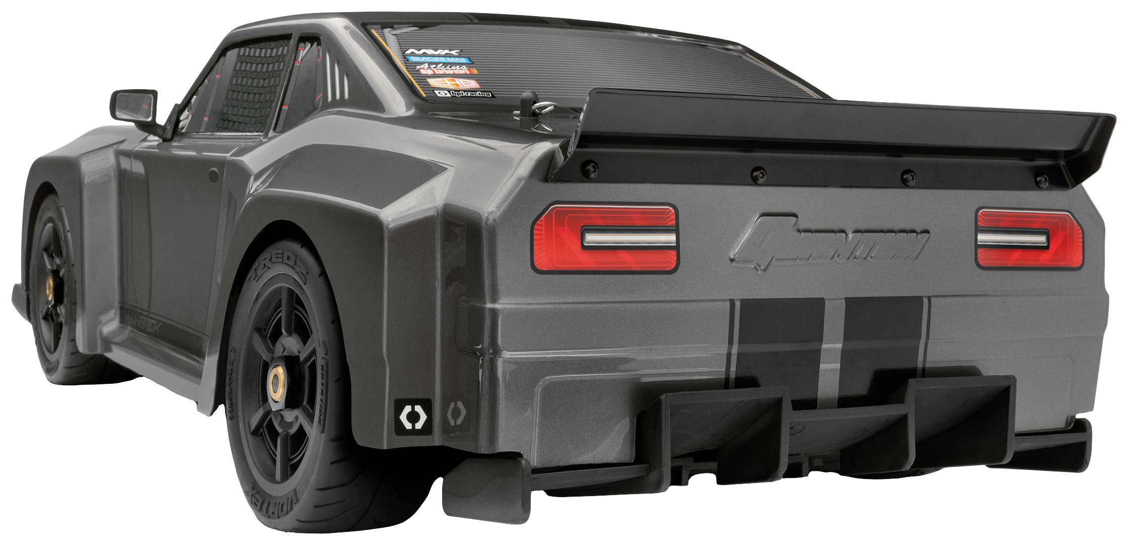 Maverick QuantumR Flux 4S 1/8 Muscle Car Grau Brushless 1:8 RC Modellauto Elektro Sportwagen Allradantrieb (4WD) RtR 2,4 GHz