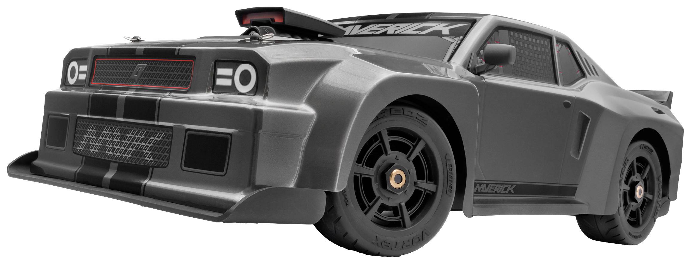 Maverick QuantumR Flux 4S 1/8 Muscle Car Grau Brushless 1:8 RC Modellauto Elektro Sportwagen Allradantrieb (4WD) RtR 2,4 GHz