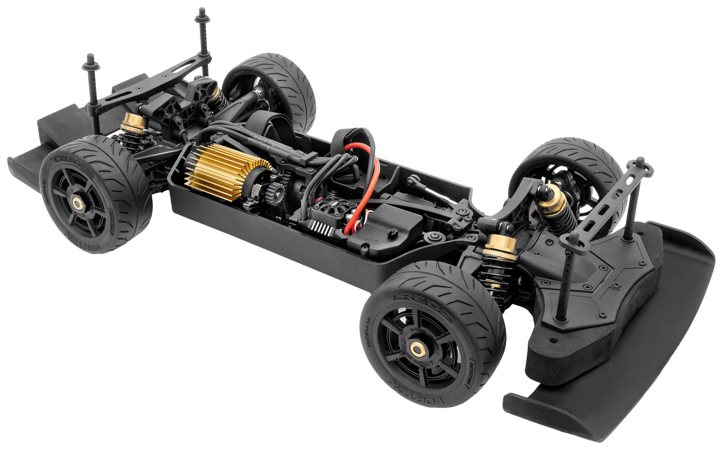 Maverick QuantumR Flux 4S 1/8 Muscle Car Grau Brushless 1:8 RC Modellauto Elektro Sportwagen Allradantrieb (4WD) RtR 2,4 GHz