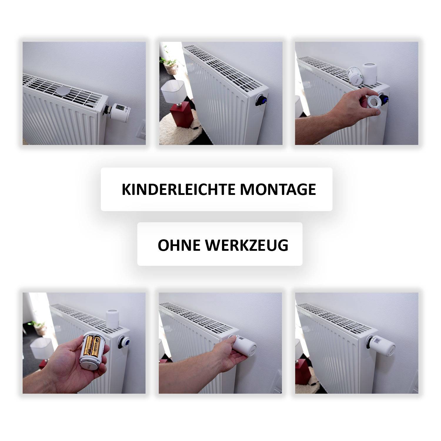 POPP POPZ701721 Smart Thermostat Zigbee Funk-Heizkörperthermostat elektronisch