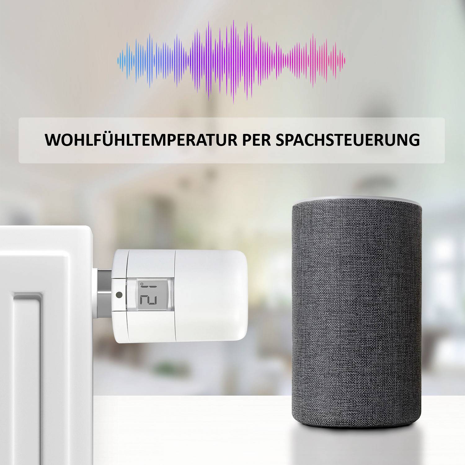 POPP POPZ701721 Smart Thermostat Zigbee Funk-Heizkörperthermostat elektronisch