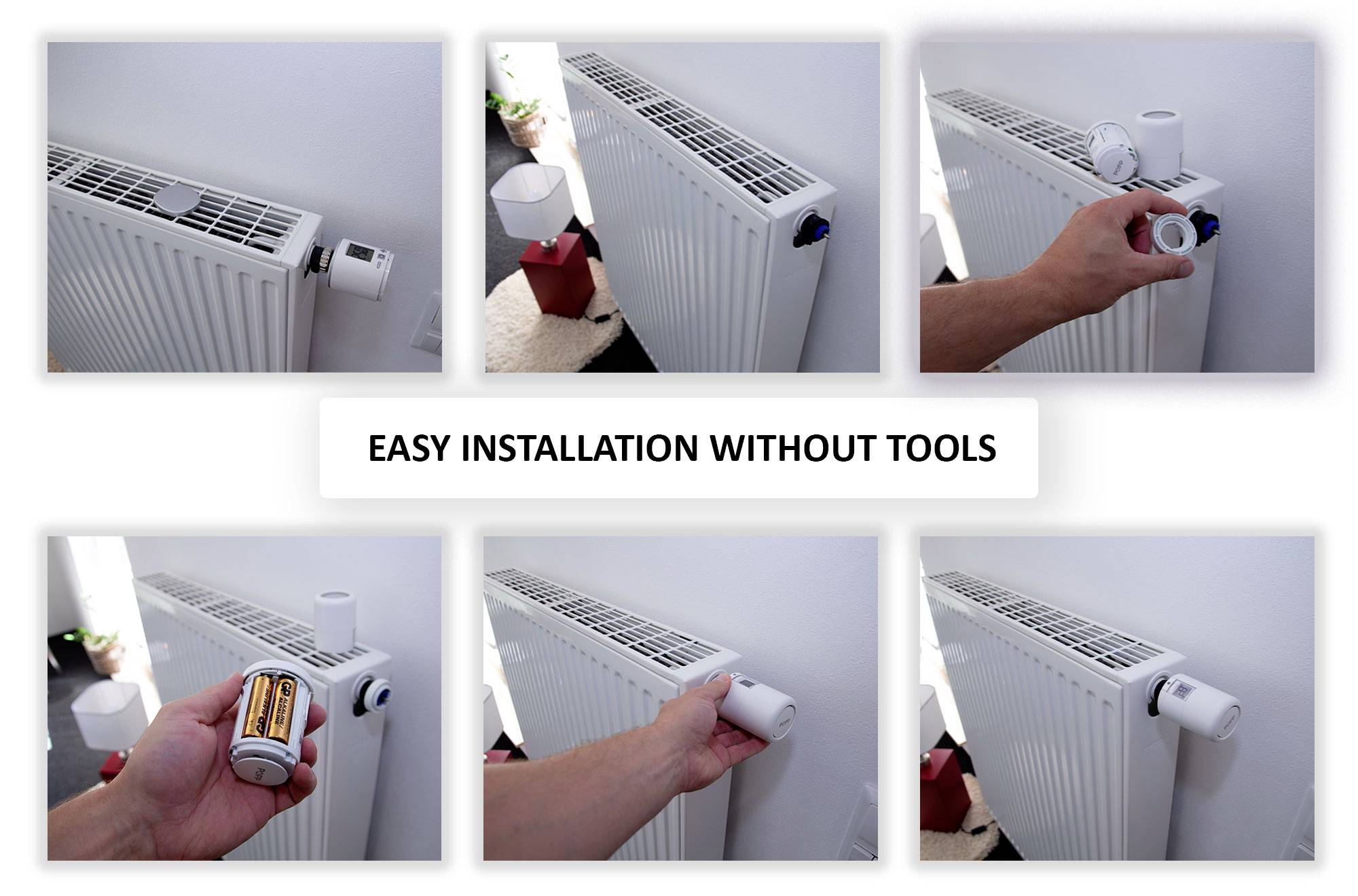 POPP POPZ701721 Smart Thermostat Zigbee Funk-Heizkörperthermostat elektronisch