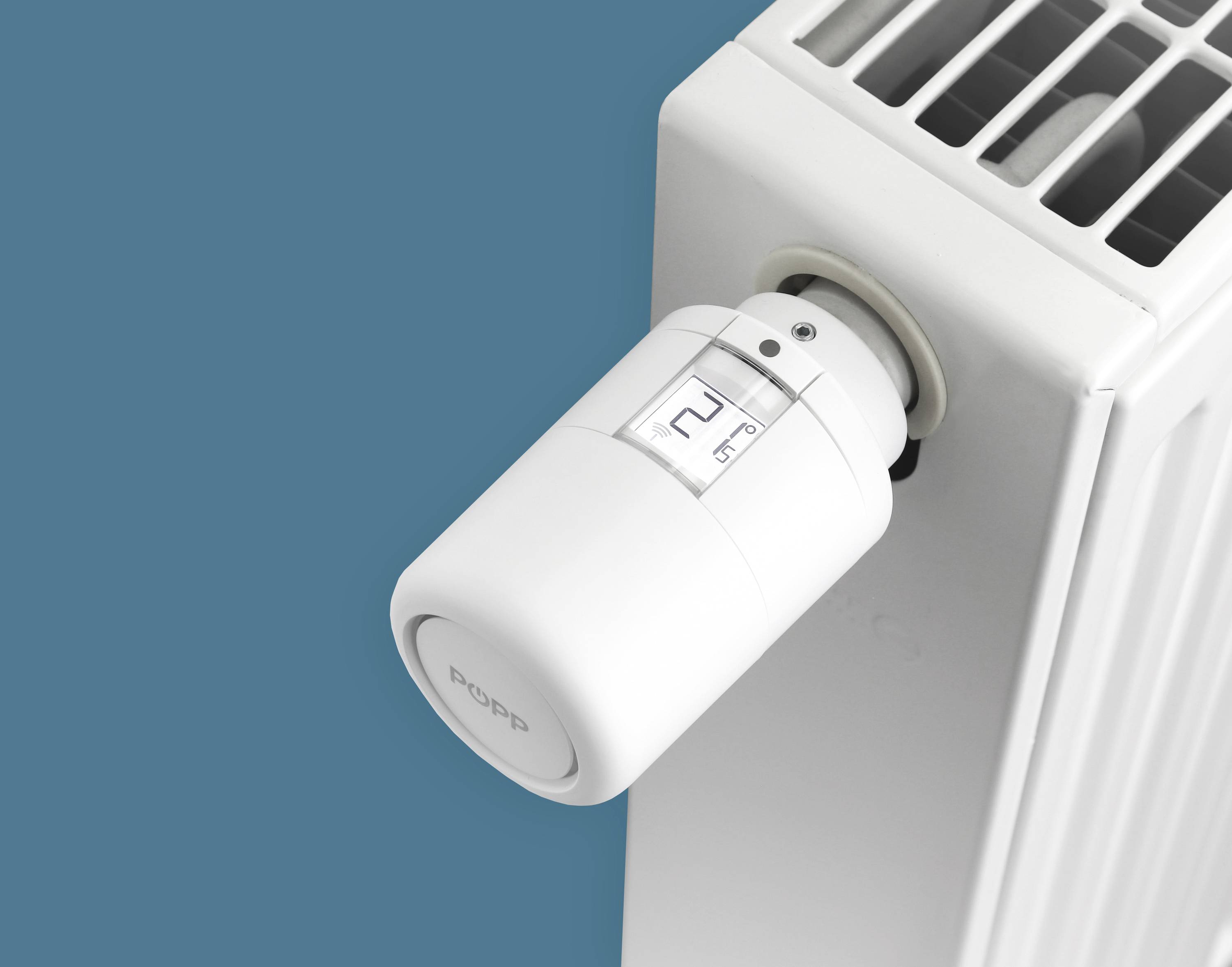 POPP POPZ701721 Smart Thermostat Zigbee Funk-Heizkörperthermostat elektronisch