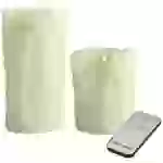 X4-LIFE 701975 LED-Echtwachskerze 2er Set mit Fernbedienung X4-LIFE 701975 LED-Echtwachskerze 2er Set mit Fernbedienung