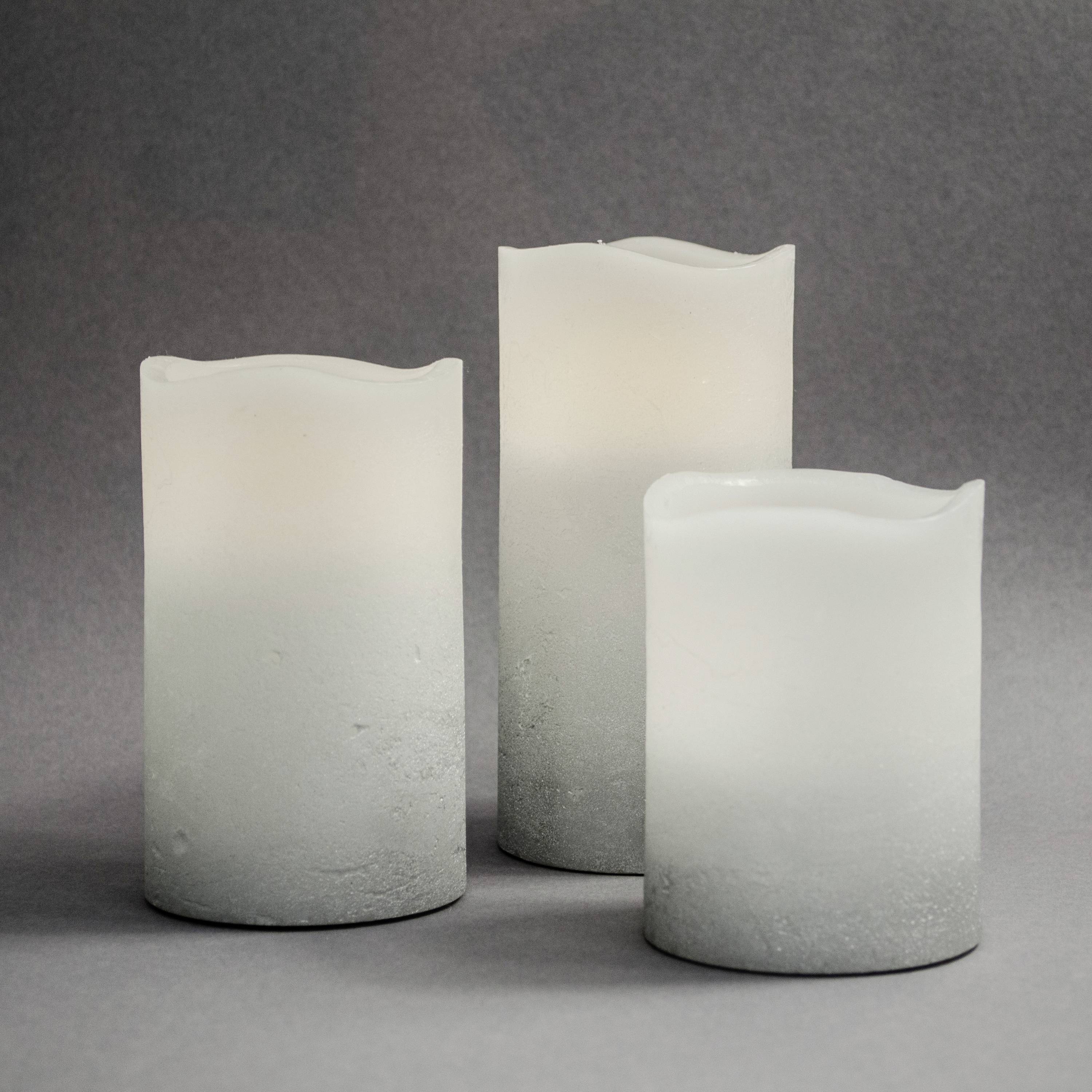 X4-LIFE 701976 LED-Echtwachskerze 3er Set mit Fernbedienung