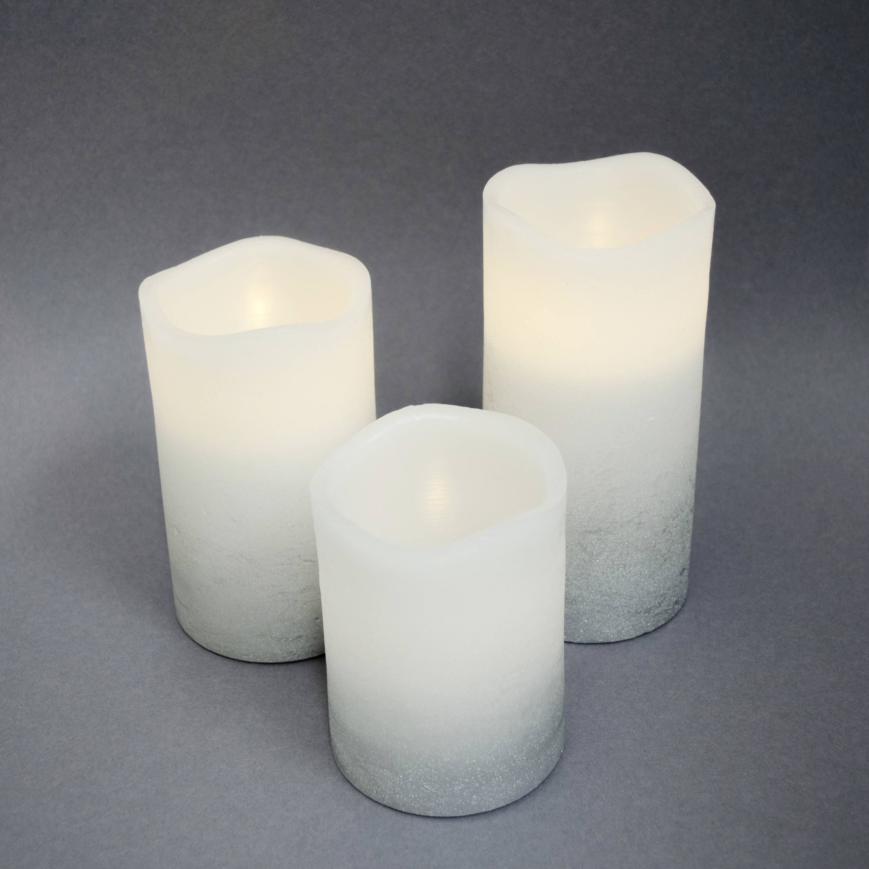 X4-LIFE 701976 LED-Echtwachskerze 3er Set mit Fernbedienung