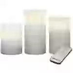 X4-LIFE 701976 LED-Echtwachskerze 3er Set mit Fernbedienung X4-LIFE 701976 LED-Echtwachskerze 3er Set mit Fernbedienung