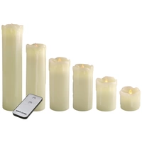 X4-LIFE 701977 LED-Echtwachskerze 6er Set mit Fernbedienung X4-LIFE 701977 LED-Echtwachskerze 6er Set mit Fernbedienung