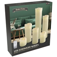X4-LIFE 701977 LED-Echtwachskerze 6er Set mit Fernbedienung X4-LIFE 701977 LED-Echtwachskerze 6er Set mit Fernbedienung