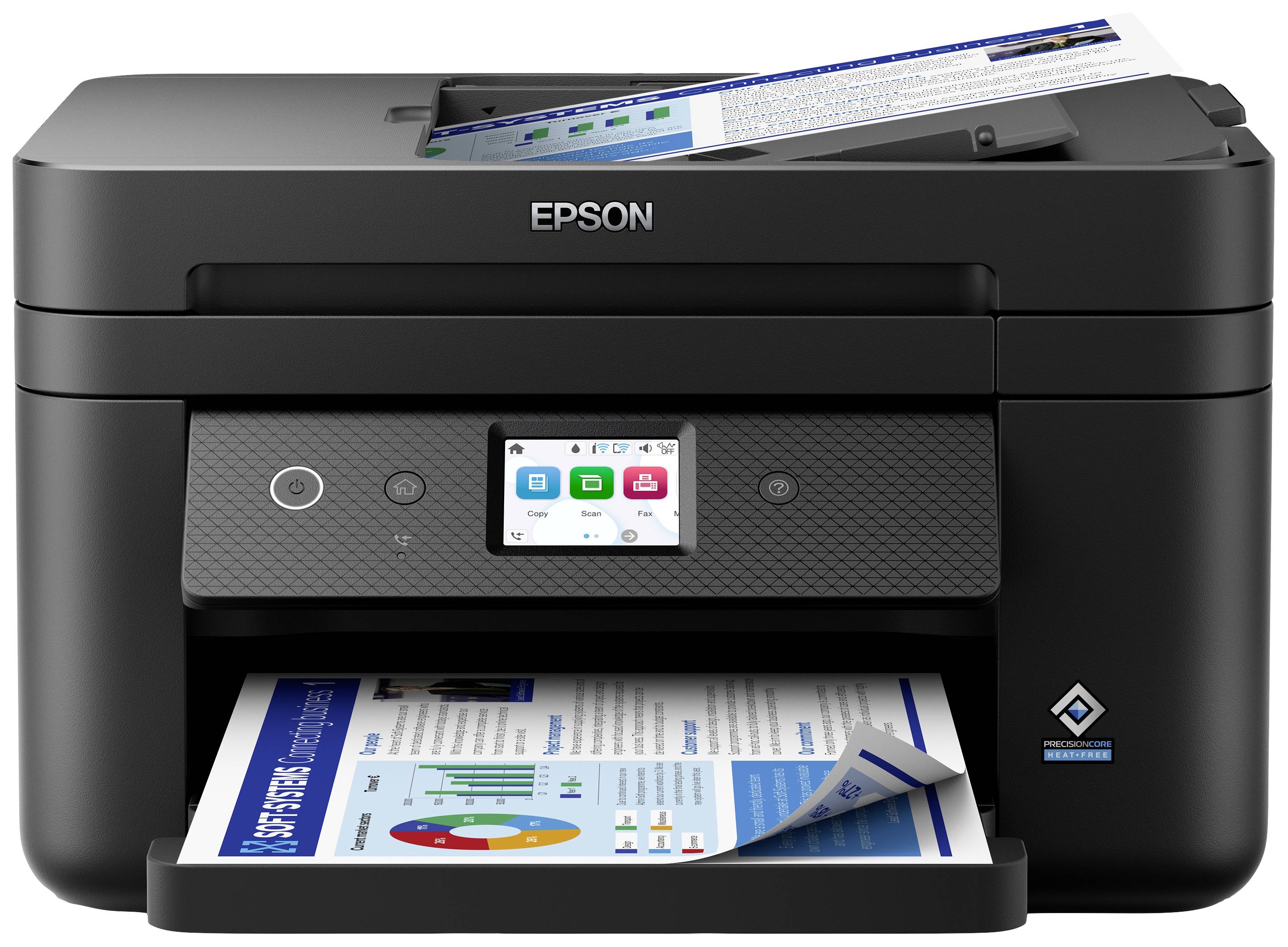 Epson WorkForce WF-2960DWF Multifunktionsdrucker Tintenstrahl Farbe A4 Drucker, Scanner, Kopierer, Fax ADF, Duplex, USB, WLAN